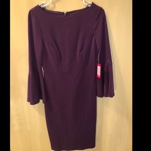 Vince Camuto Deep Purple Midi Dress
